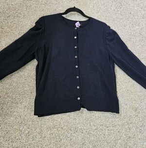 Banana Republic Navy Merino Cardigan